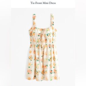 NWT abercrombie & fitch Women’s Tie-Front Mini Dress size: Medium Petite